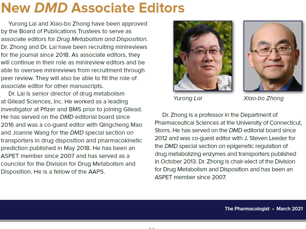 DMD Associate Editors