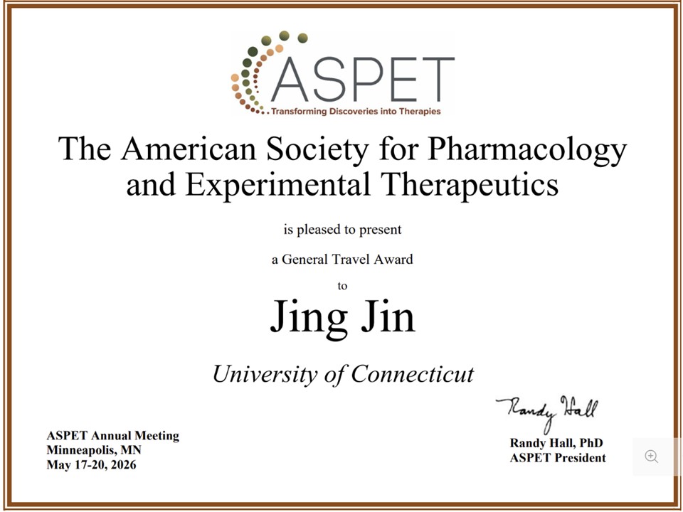 2026 Jing Jin ASPET Travel Award A